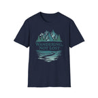 Printify T-Shirt Navy / XS Wandering Not Lost