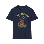 Printify T-Shirt Navy / XS Wildly Grounded