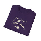 Printify T-Shirt Night Hike Raccoon