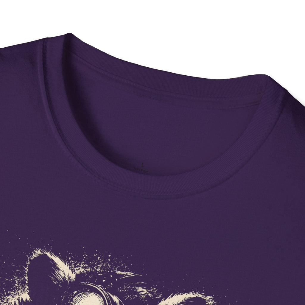 Printify T-Shirt Night Hike Raccoon