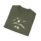 Printify T-Shirt Night Hike Raccoon