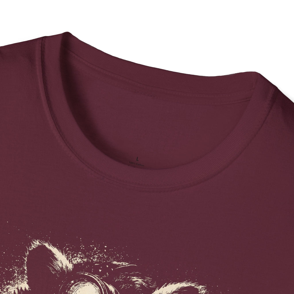 Printify T-Shirt Night Hike Raccoon