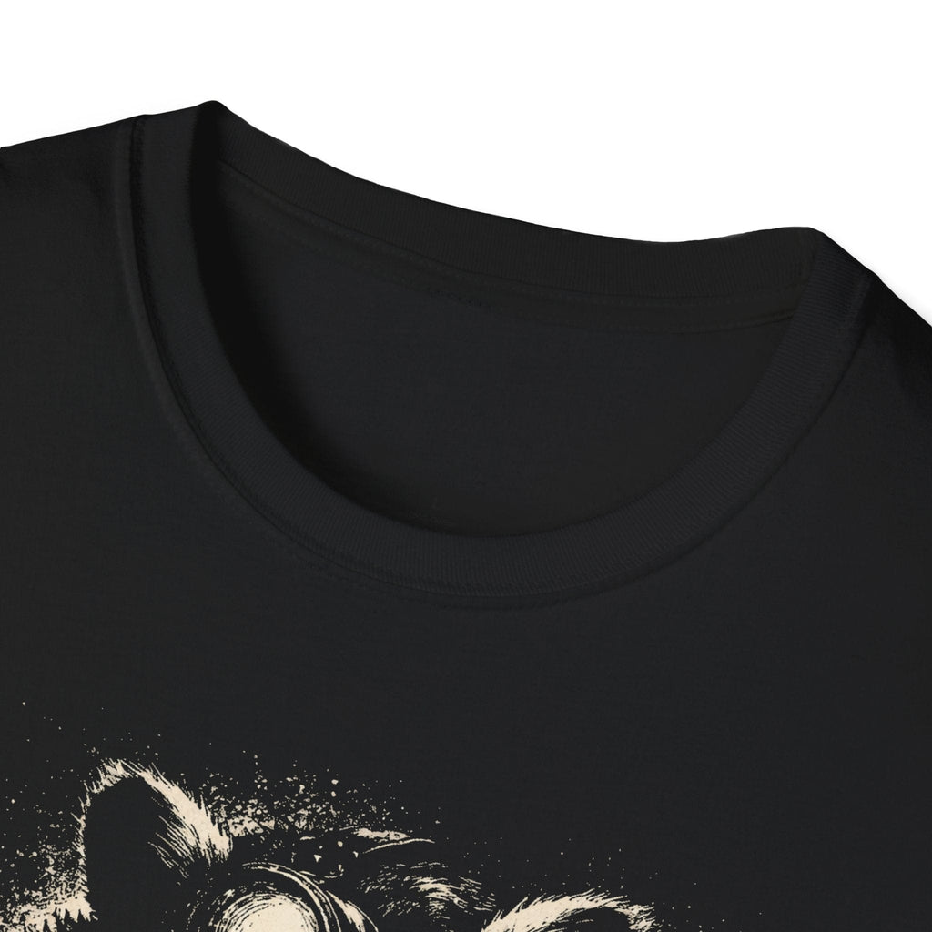 Printify T-Shirt Night Hike Raccoon