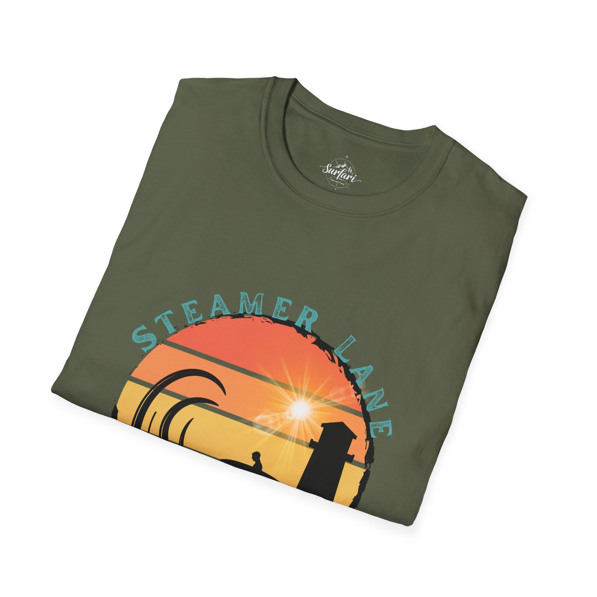 Printify T-Shirt Pleasure Point Surfing T-Shirt