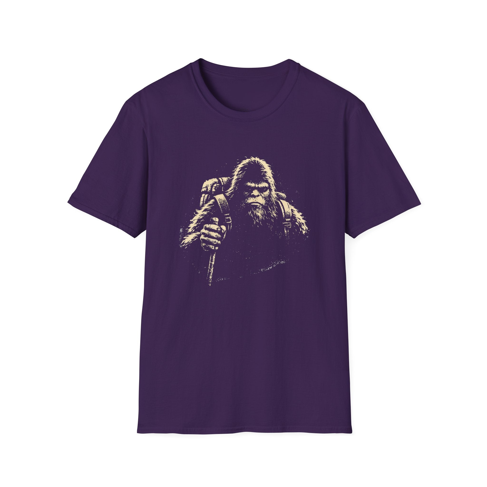 Printify T-Shirt Purple / S Bigfoot Hiking