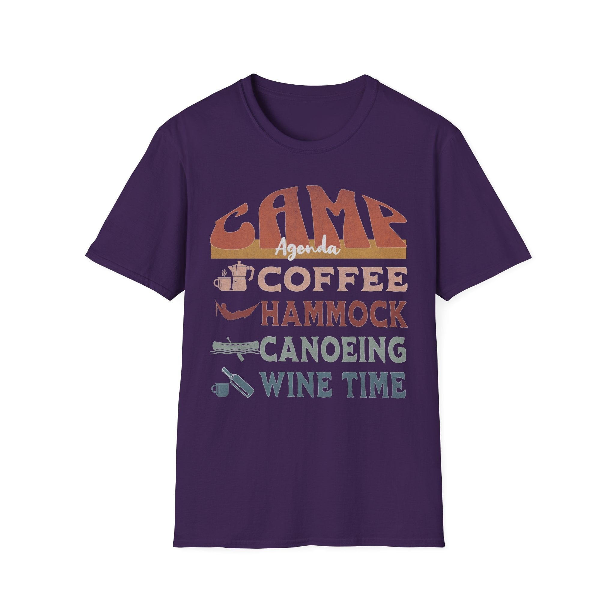 Printify T-Shirt Purple / S Camp Agenda