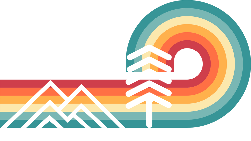 Printify T-Shirt Rainbows & Mountains