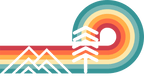 Printify T-Shirt Rainbows & Mountains