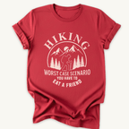 Printify T-Shirt Red / S Hiking Worst Case Scenario