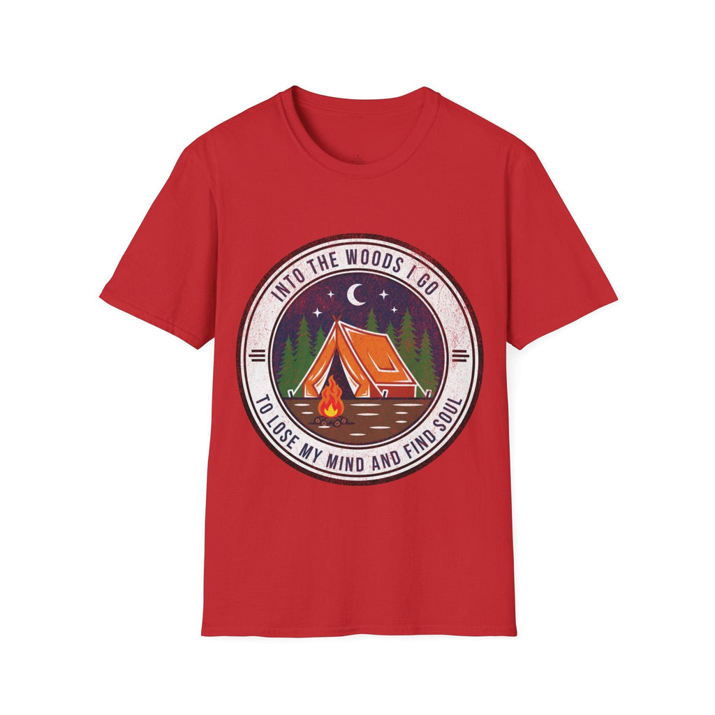 Printify T-Shirt Red / S Into the Woods i Go