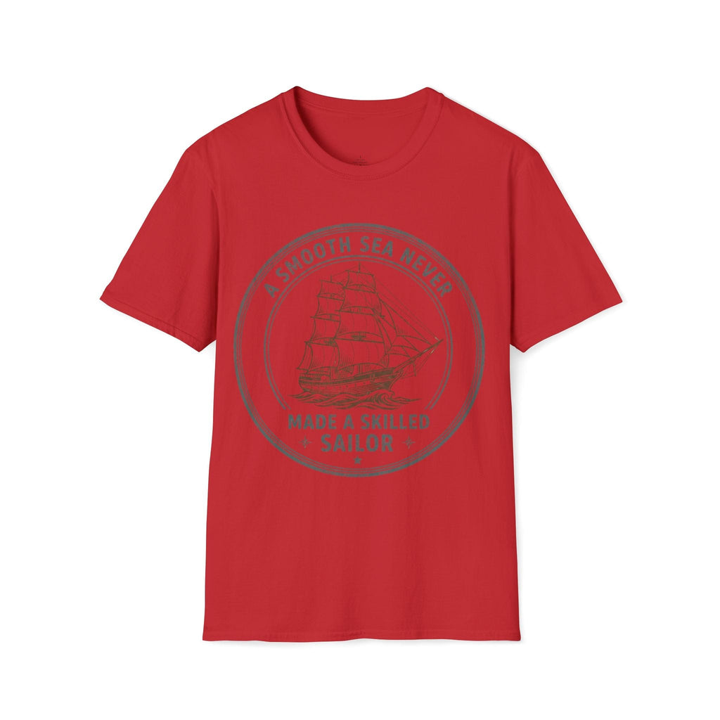 Printify T-Shirt Red / S Smooth Seas