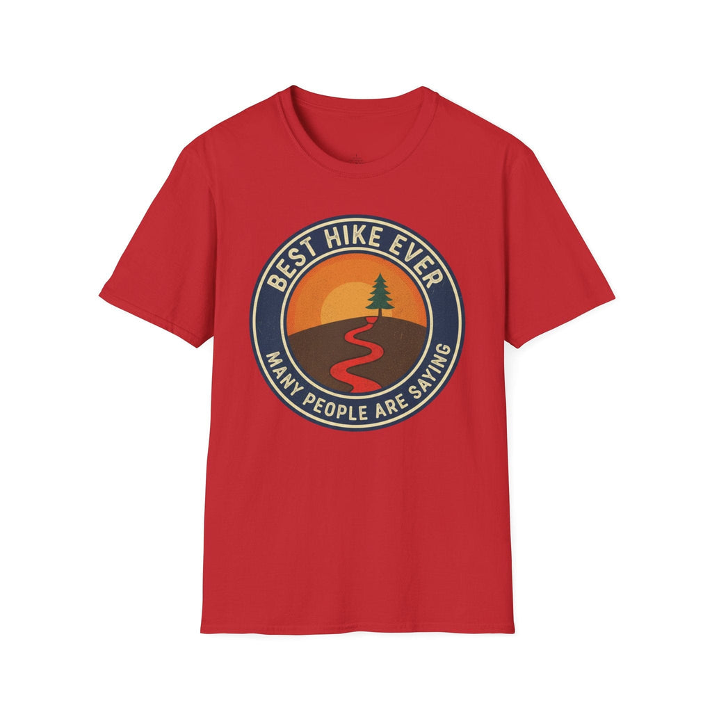 Printify T-Shirt Red / S Trump Hikes - Best Hike Ever