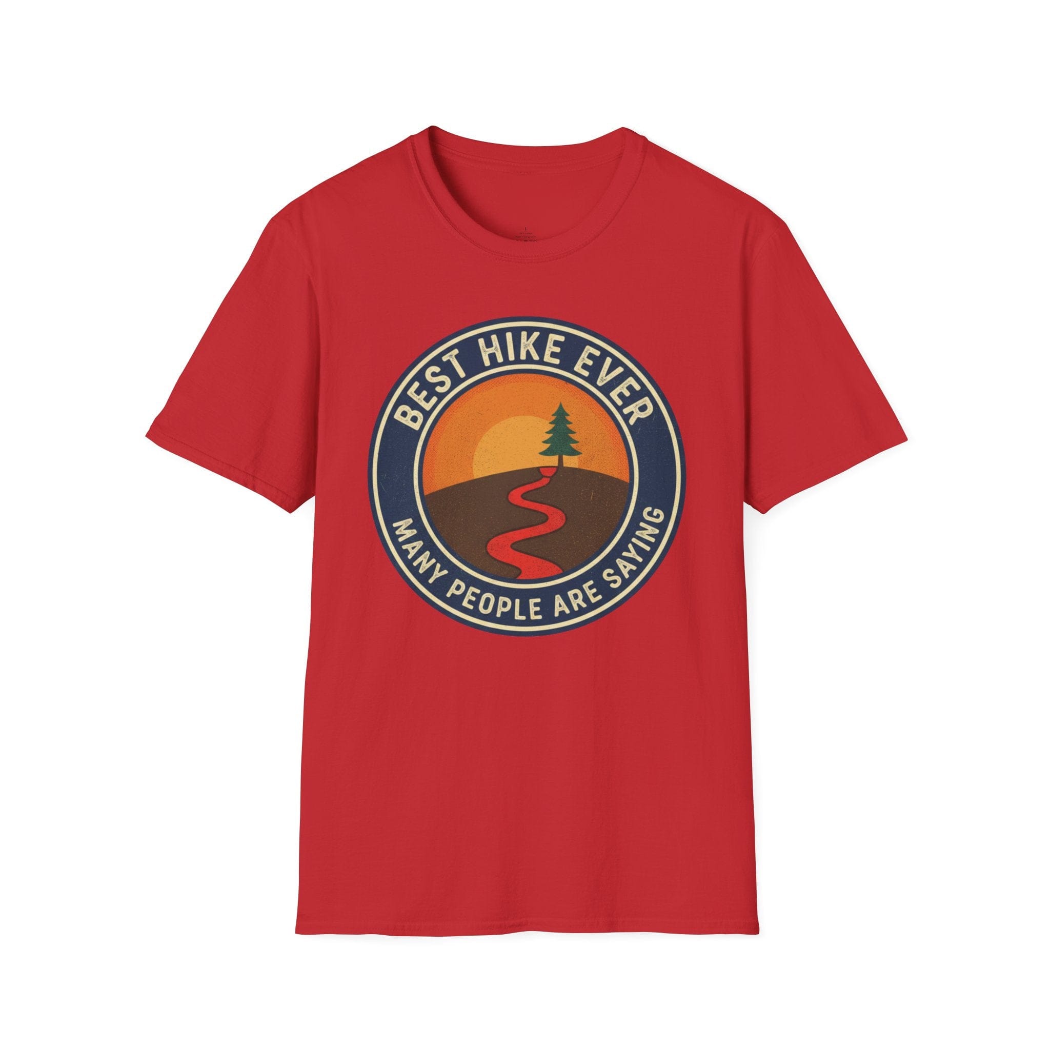 Printify T-Shirt Red / S Trump Hikes - Best Hike Ever