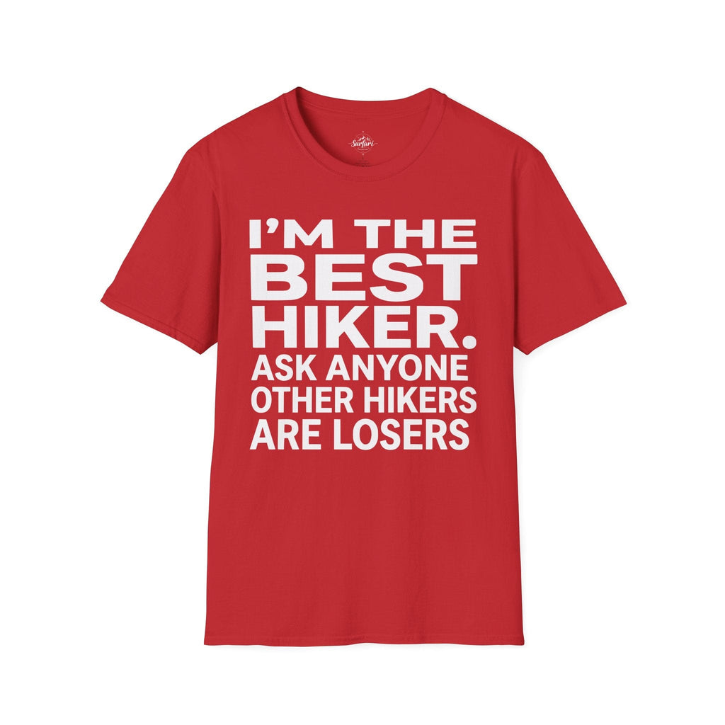 Printify T-Shirt Red / S Trump Hikes - I'm the Best Hiker