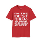 Printify T-Shirt Red / S Trump Hikes - I'm the Best Hiker