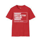 Printify T-Shirt Red / S Trump Hikes - Nobody Hikes Better