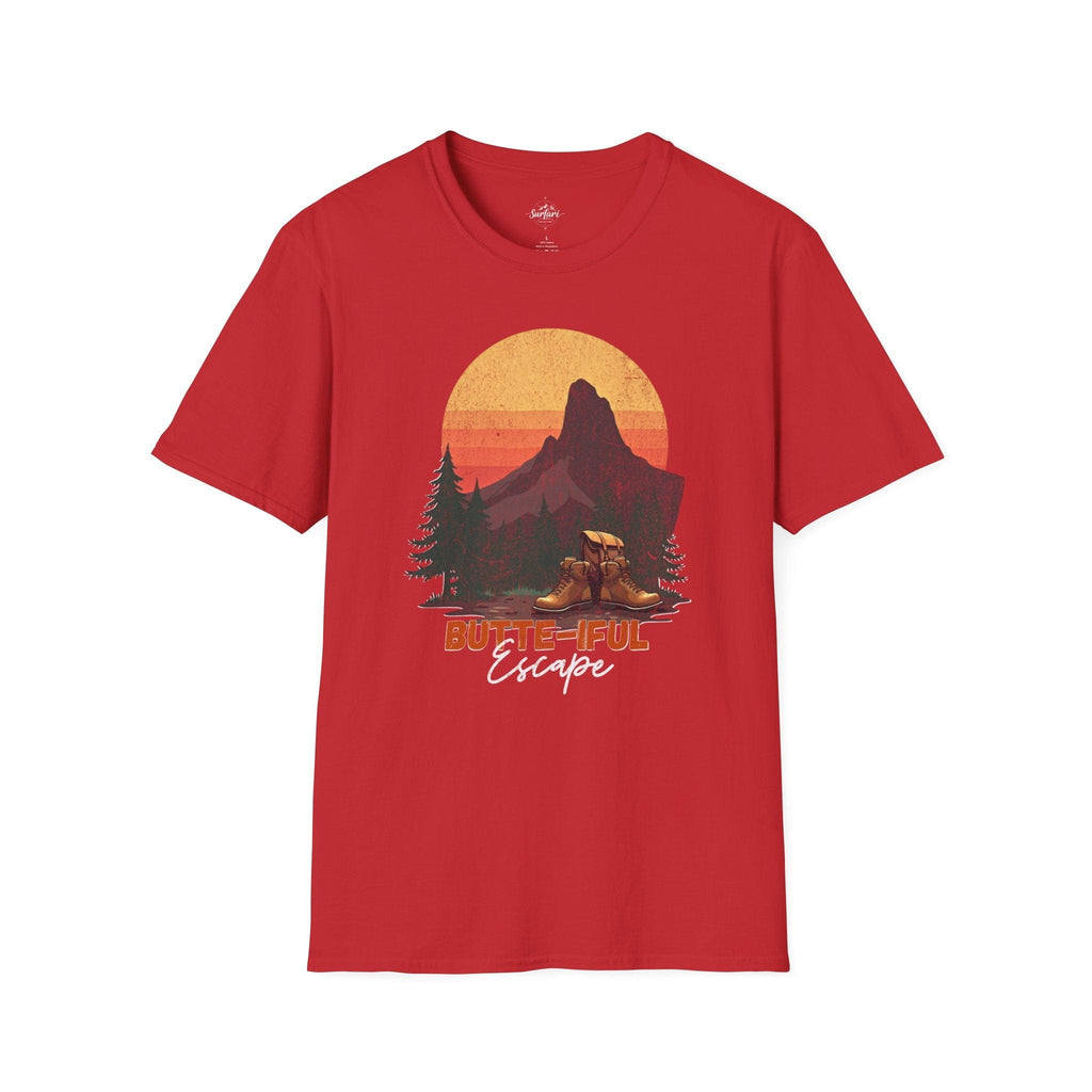 Printify T-Shirt Red / XS Butte-iful Escape