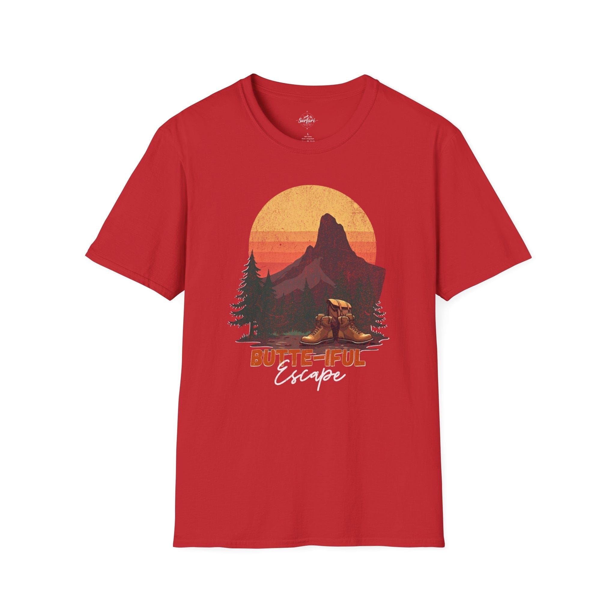 Printify T-Shirt Red / XS Butte-iful Escape