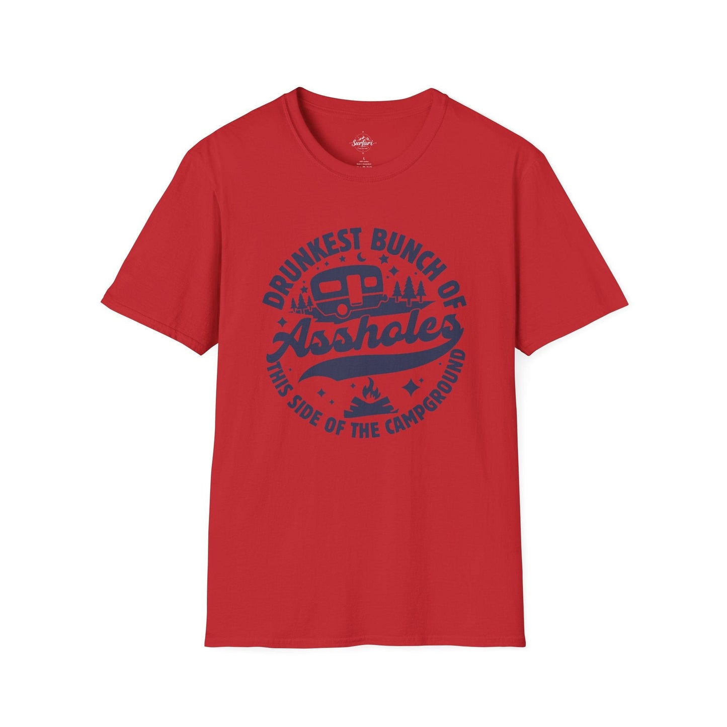 Printify T-Shirt Red / XS Drunkest Bunch of A*holes