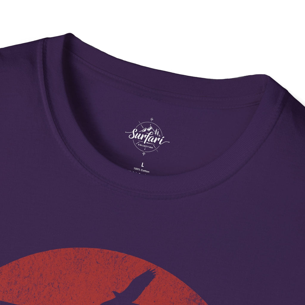 Printify T-Shirt Retro Sunset California Bear