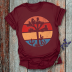 Printify T-Shirt Retro Sunset Joshua Tree