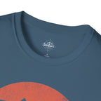 Printify T-Shirt Retro Sunset Mountains and Trees