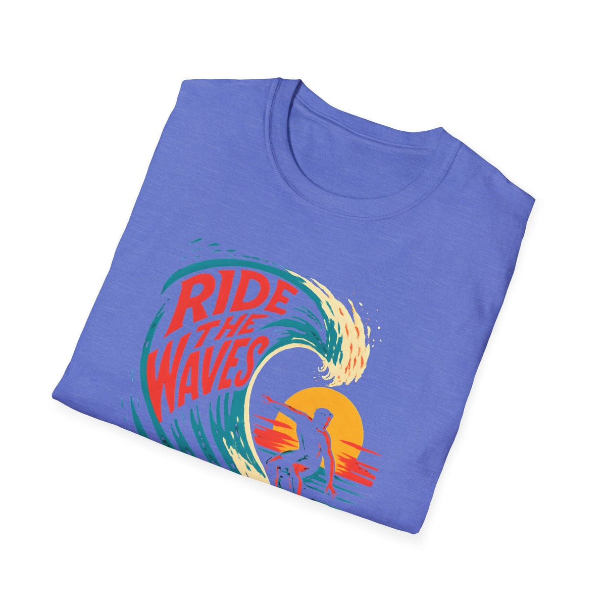 Printify T-Shirt Ride the Waves T-Shirt