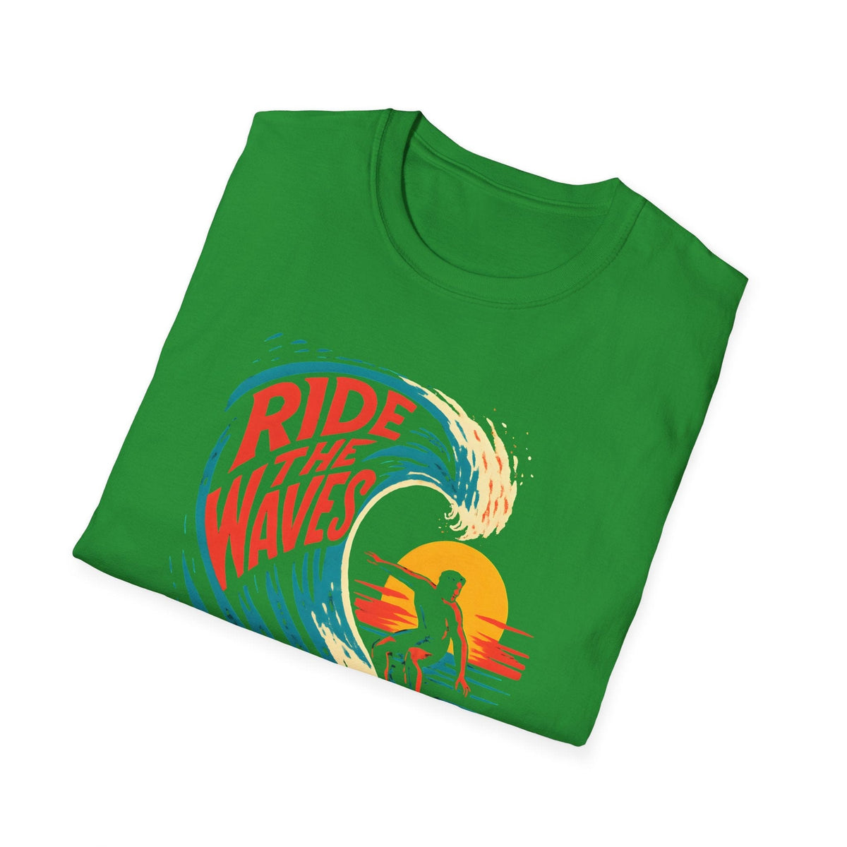 Printify T-Shirt Ride the Waves T-Shirt