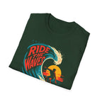 Printify T-Shirt Ride the Waves T-Shirt