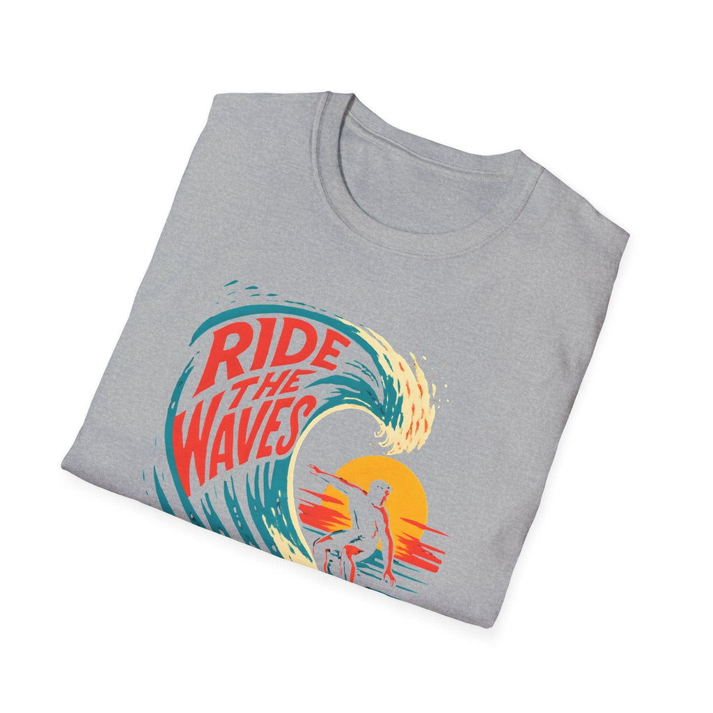 Printify T-Shirt Ride the Waves T-Shirt