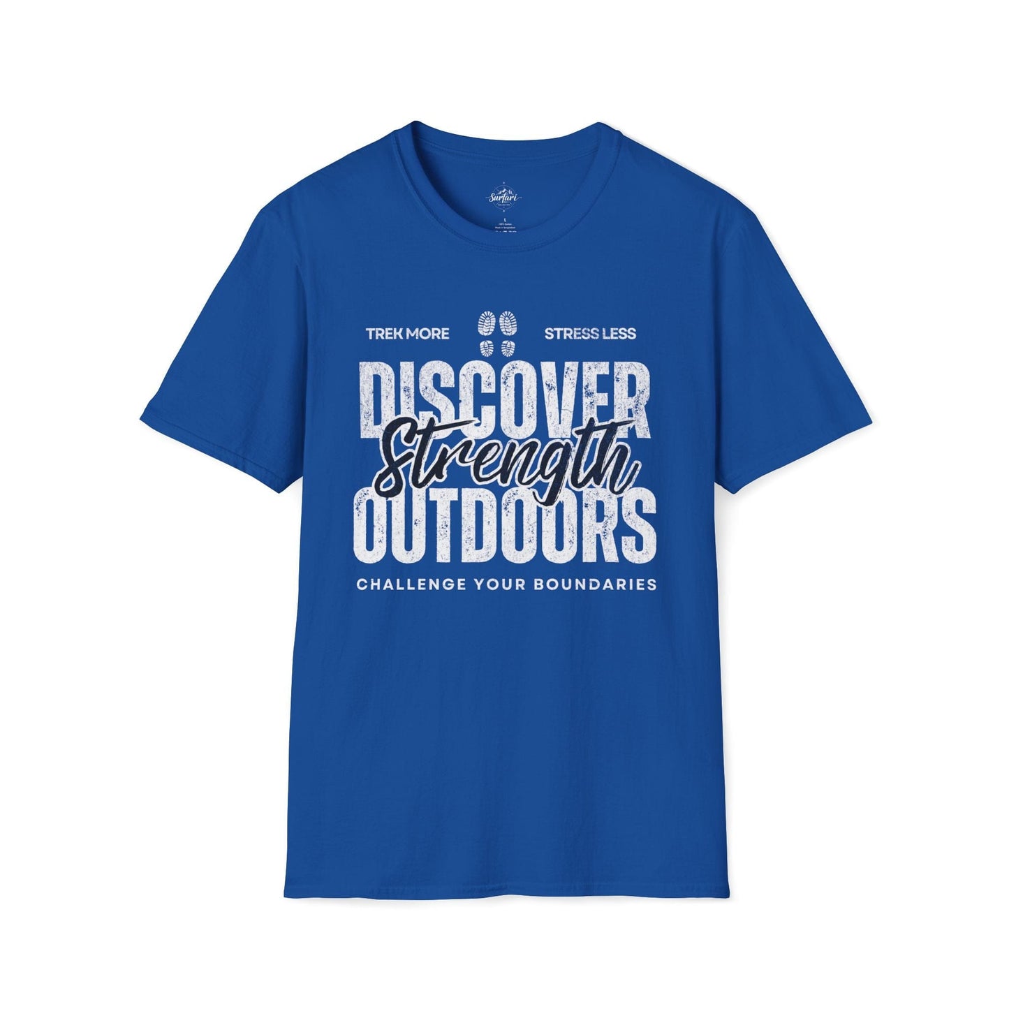 Printify T-Shirt Royal / XS Discover Strength Outdoor