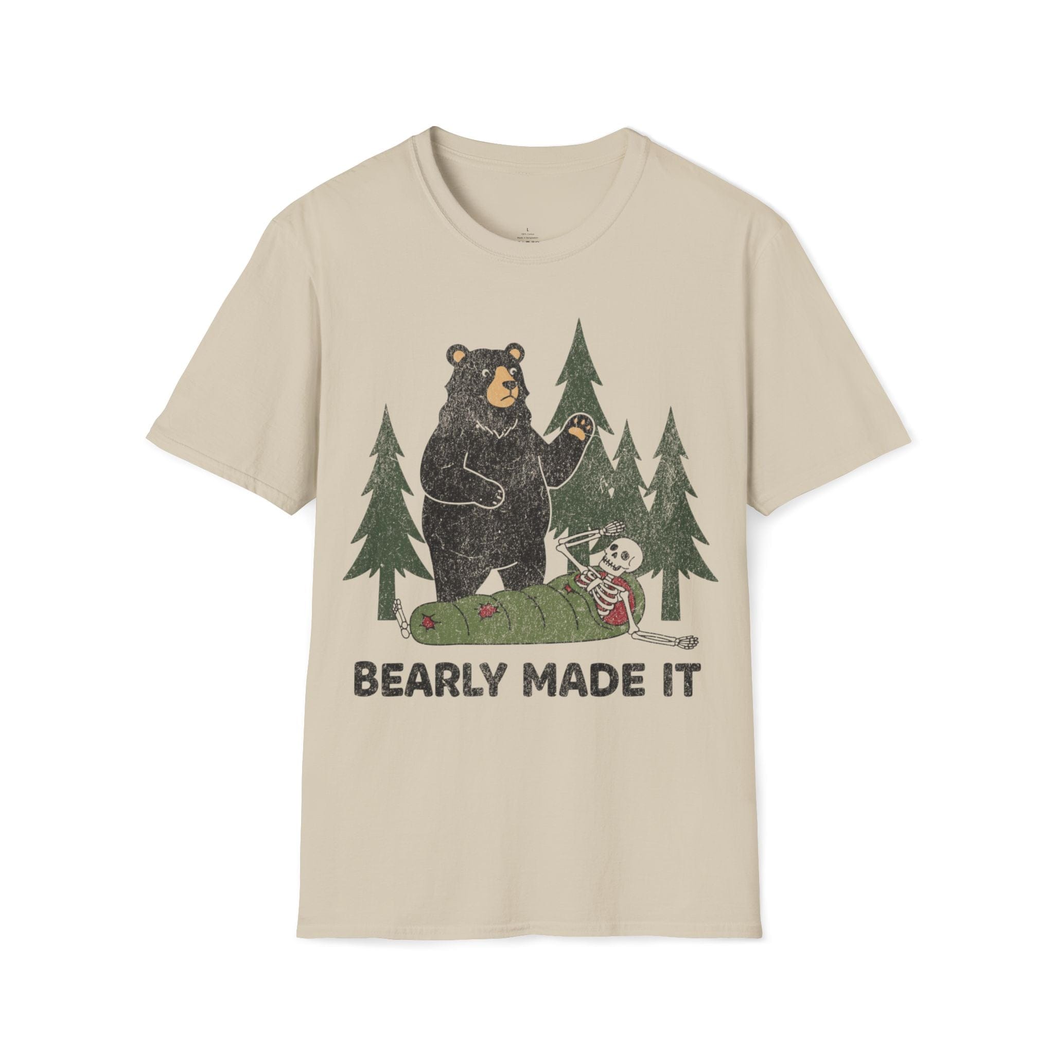 Printify T-Shirt Sand / S Bearly Made it