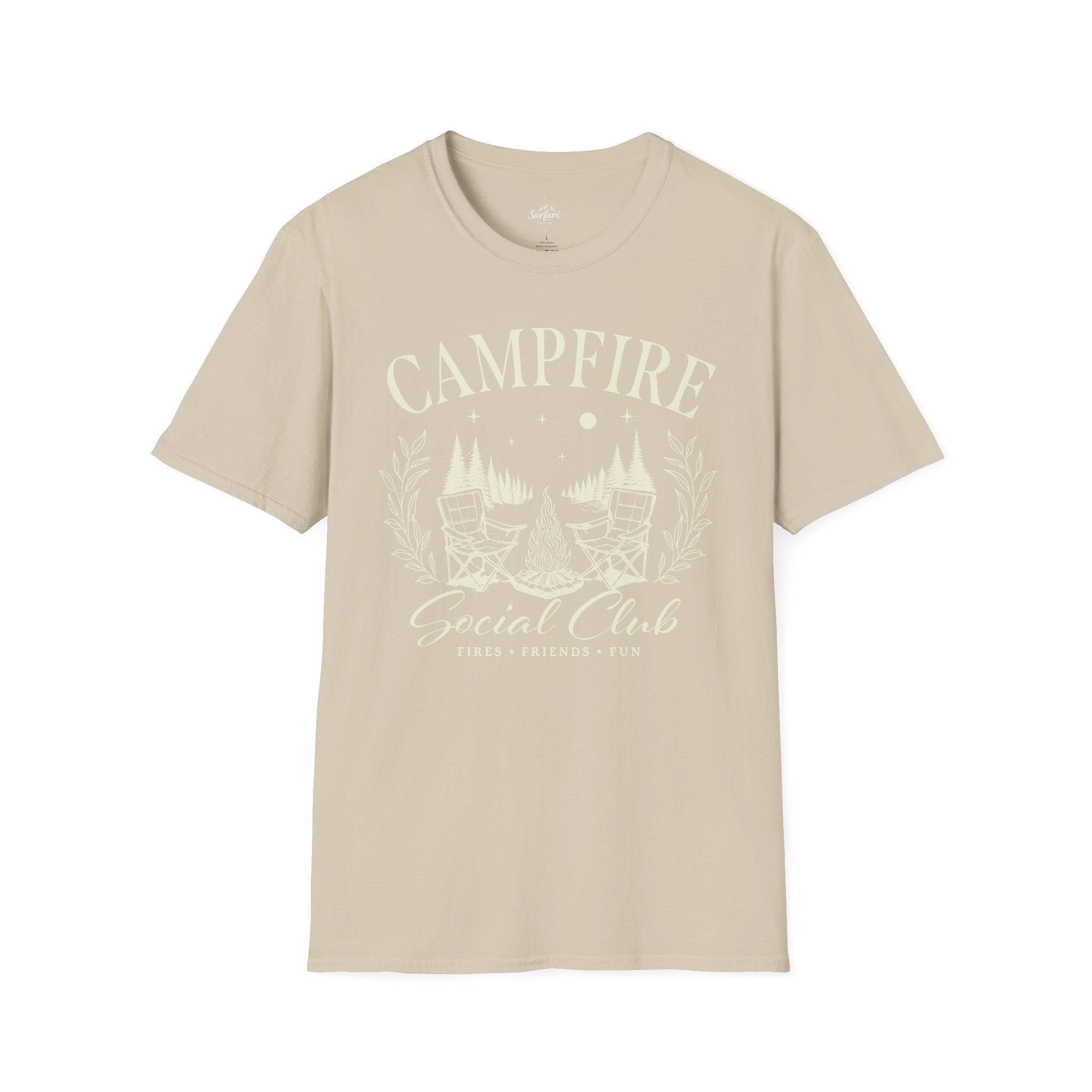 Printify T-Shirt Sand / S Campfire Social Club T-Shirt