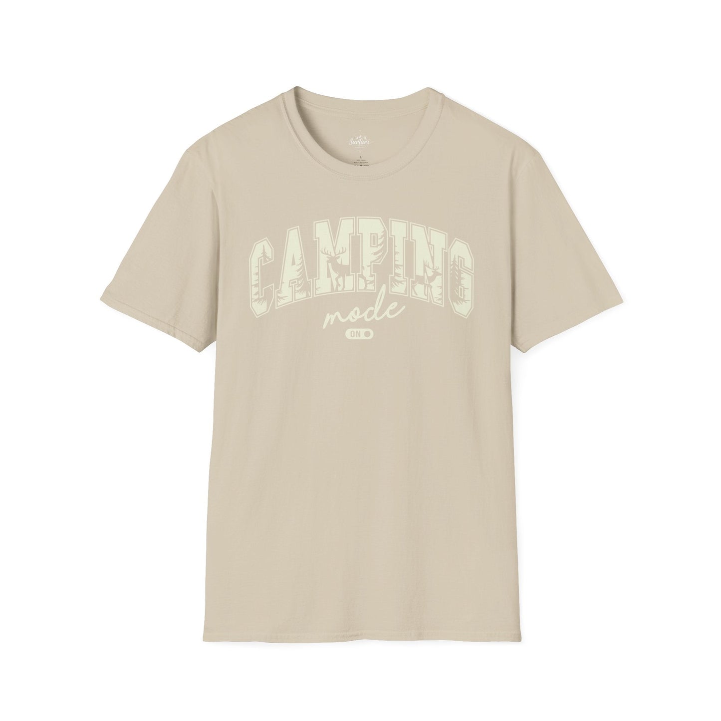 Printify T-Shirt Sand / S Camping Mode on