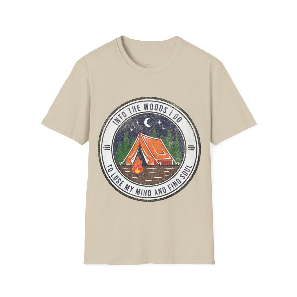 Printify T-Shirt Sand / S Into the Woods i Go