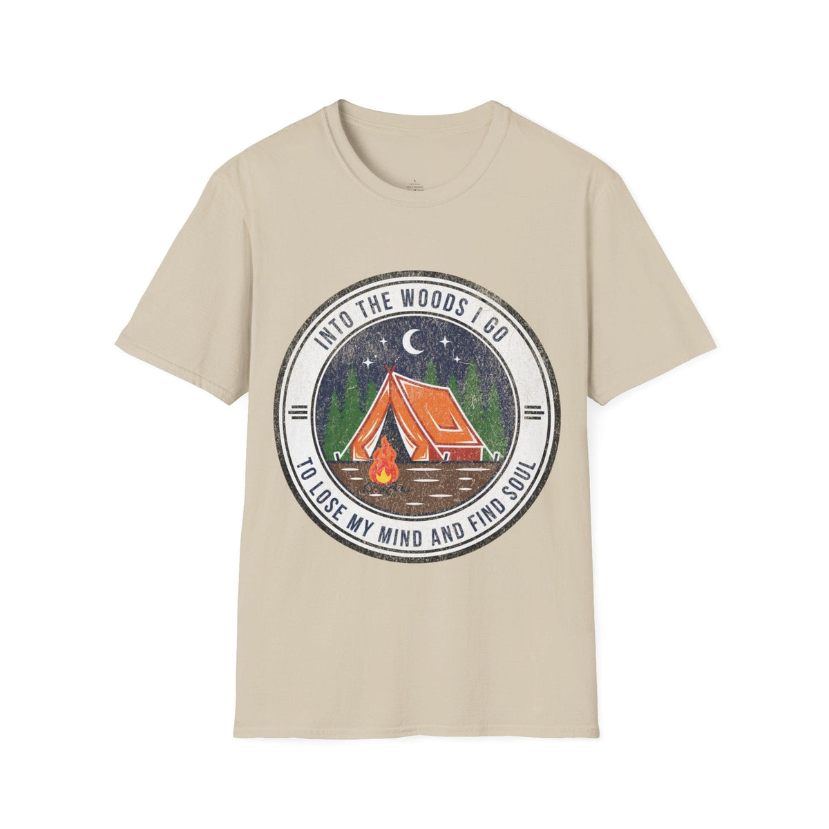 Printify T-Shirt Sand / S Into the Woods i Go