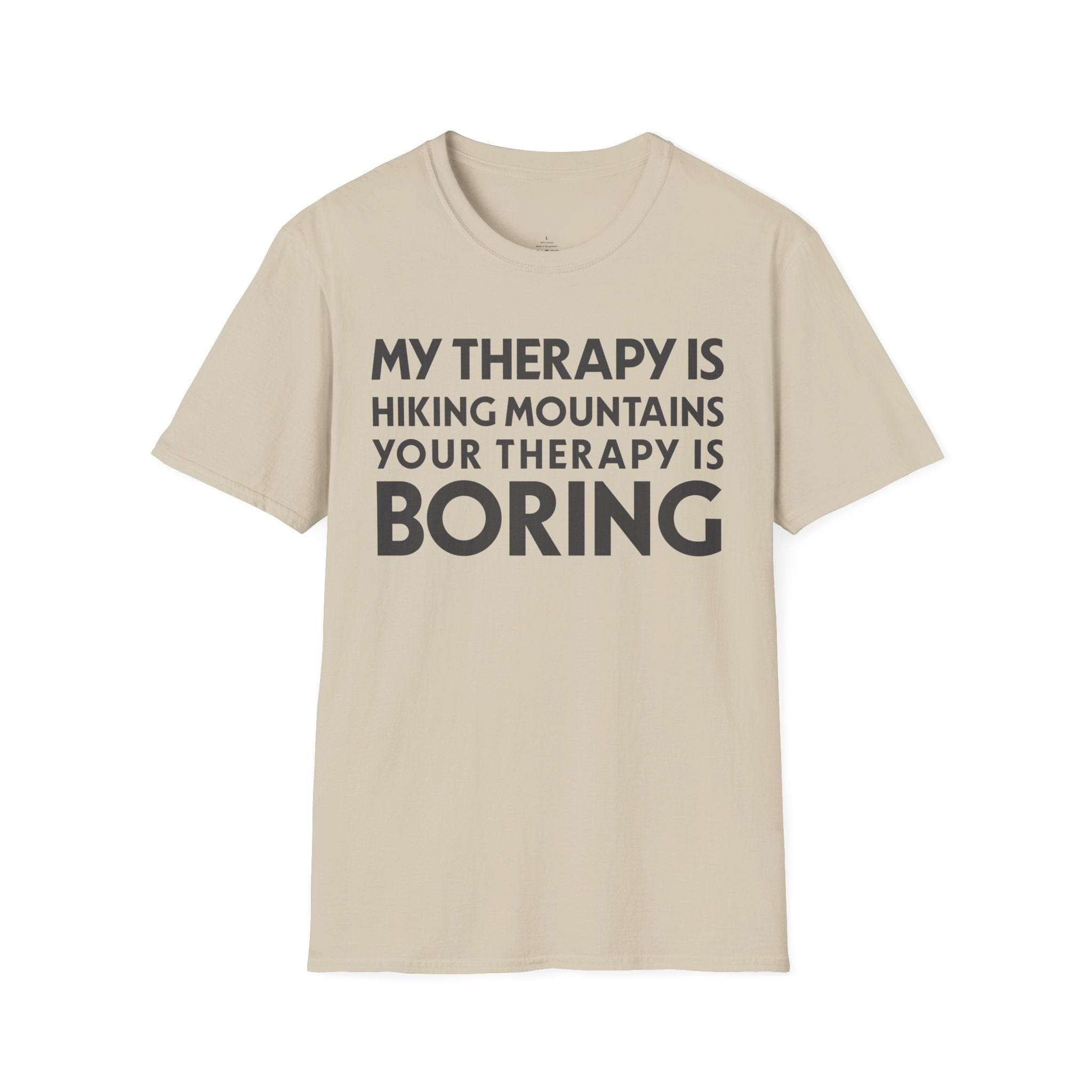 Printify T-Shirt Sand / S My Therapy is Hiking
