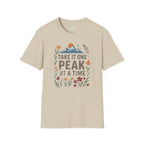 Printify T-Shirt Sand / S One peak at a time