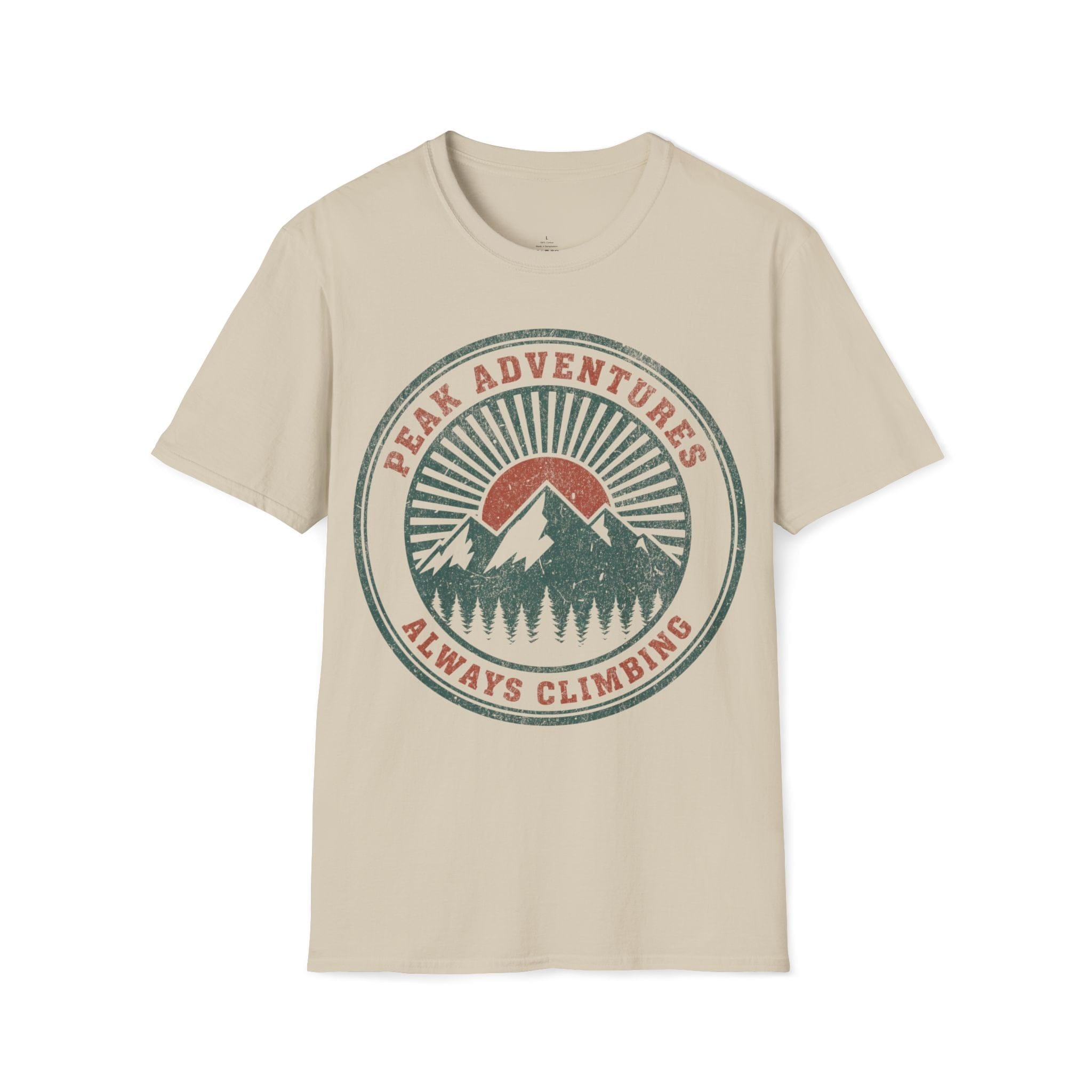 Printify T-Shirt Sand / S Peak adventures