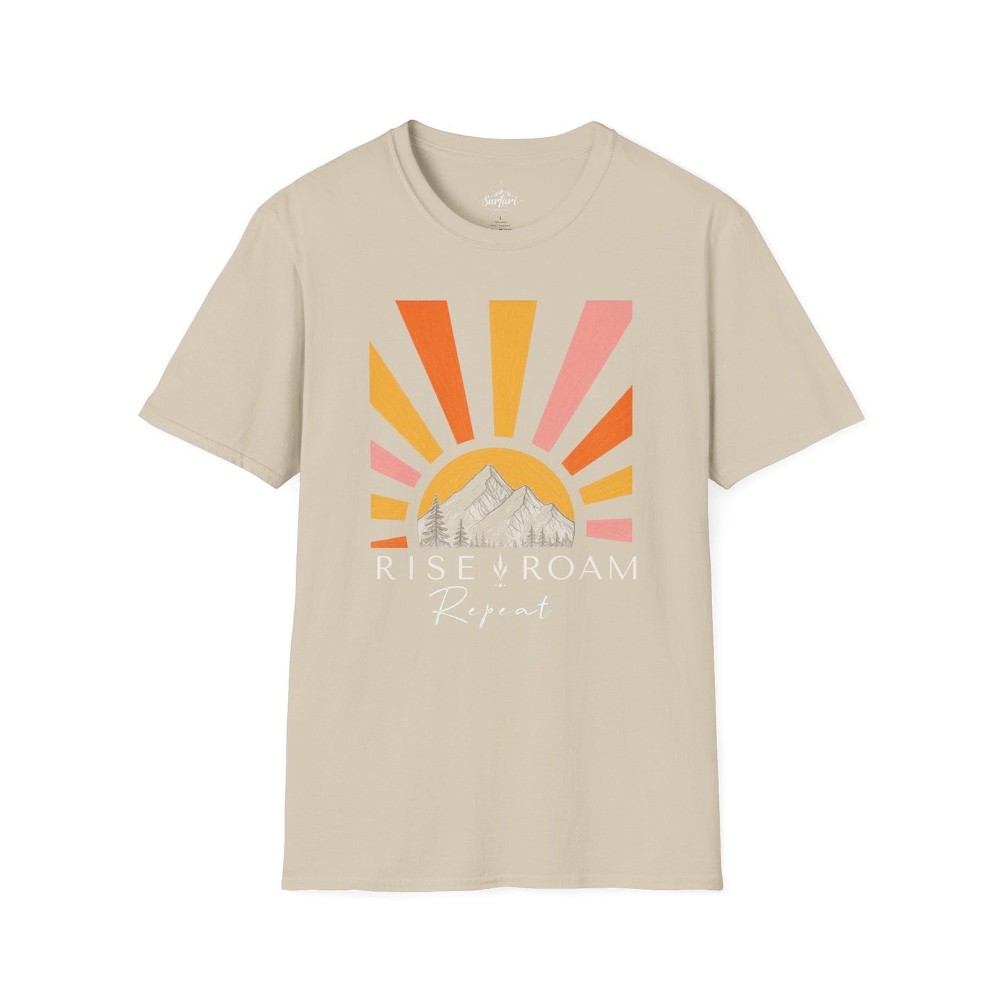 Printify T-Shirt Sand / S Rise, Roam, Repeat