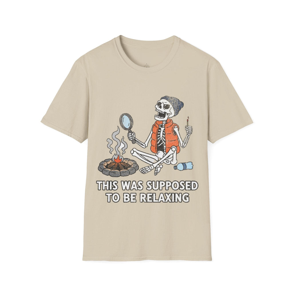 Printify T-Shirt Sand / S Skeleton Relaxing