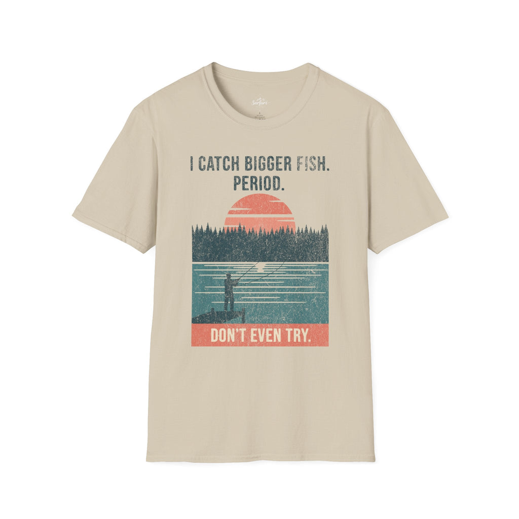 Printify T-Shirt Sand / S Trump Hikes - Catching Bigger Fish Than You