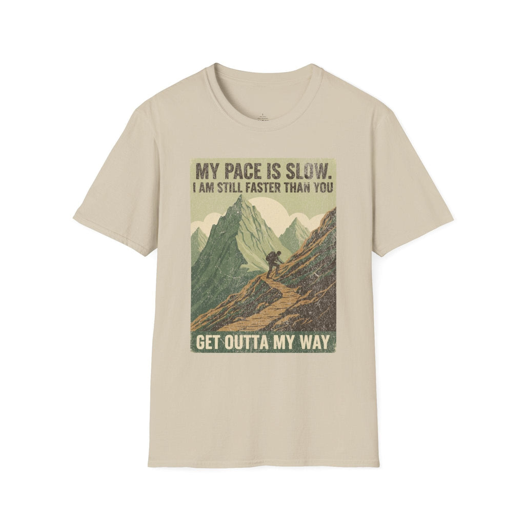 Printify T-Shirt Sand / S Trump Hikes - Faster Than you