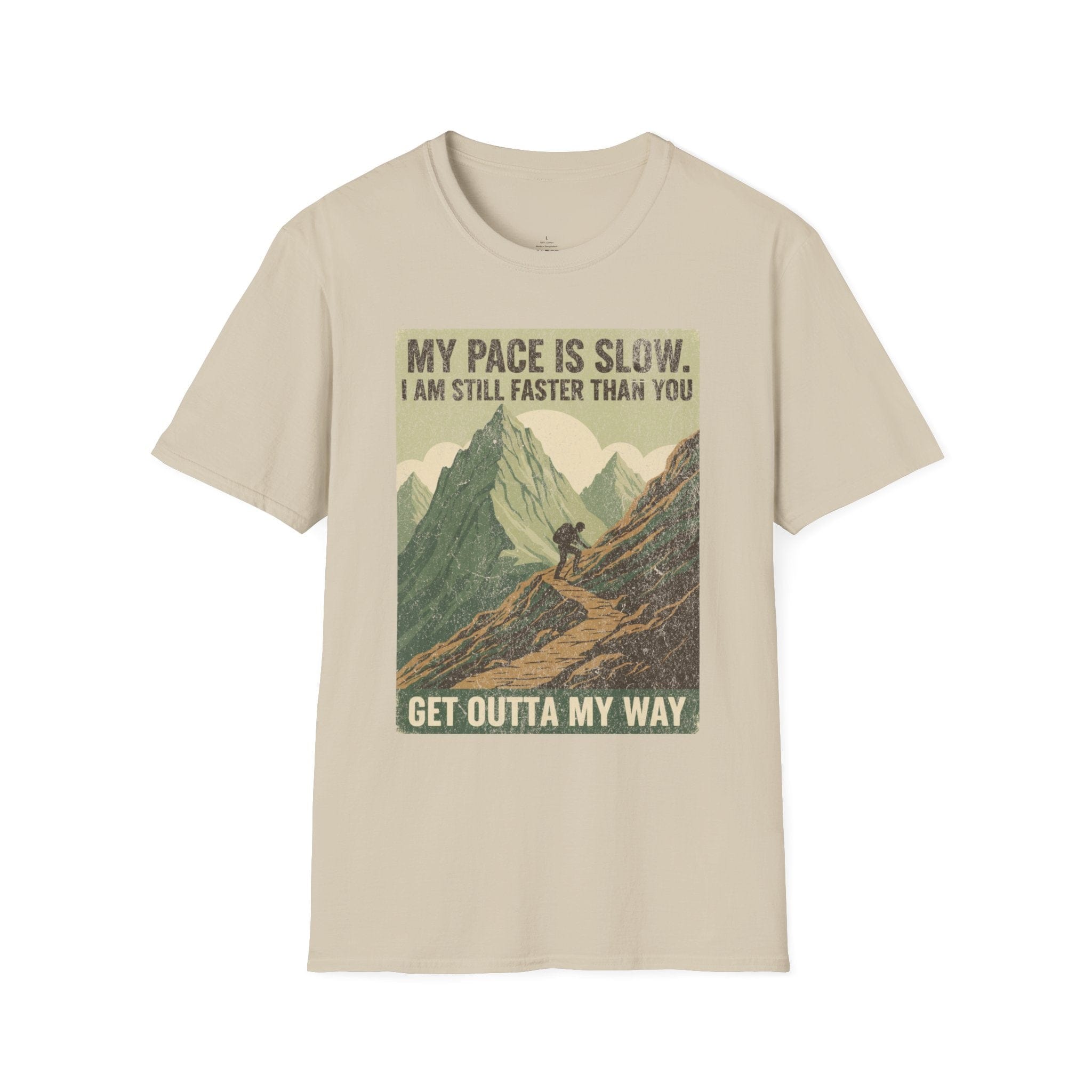 Printify T-Shirt Sand / S Trump Hikes - Faster Than you