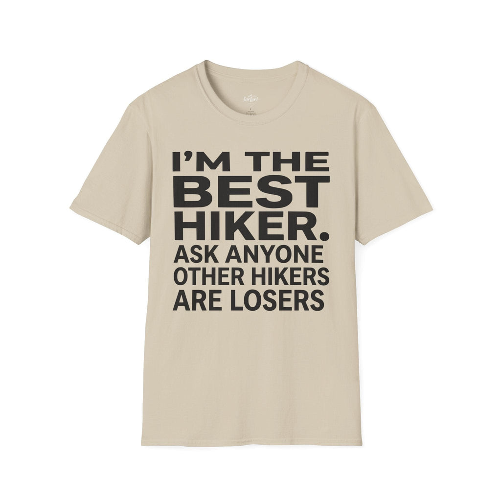 Printify T-Shirt Sand / S Trump Hikes - I'm the Best Hiker