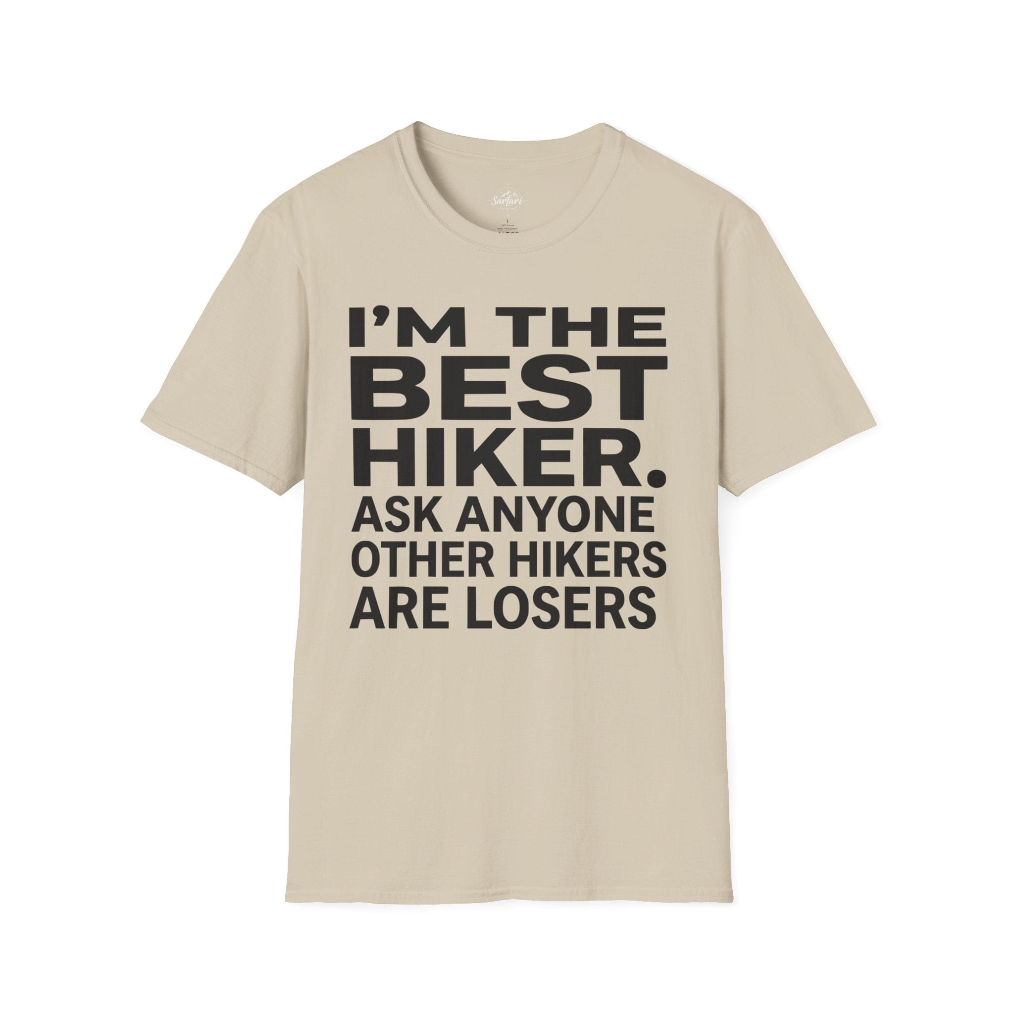 Printify T-Shirt Sand / S Trump Hikes - I'm the Best Hiker
