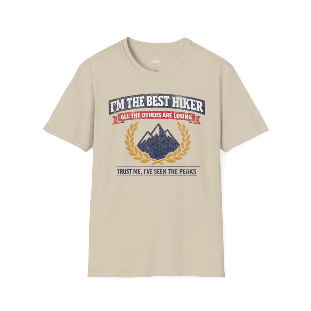 Printify T-Shirt Sand / S Trump Hikes - I'm The Best Hiker
