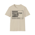 Printify T-Shirt Sand / S Trump Hikes - Nobody Hikes Better