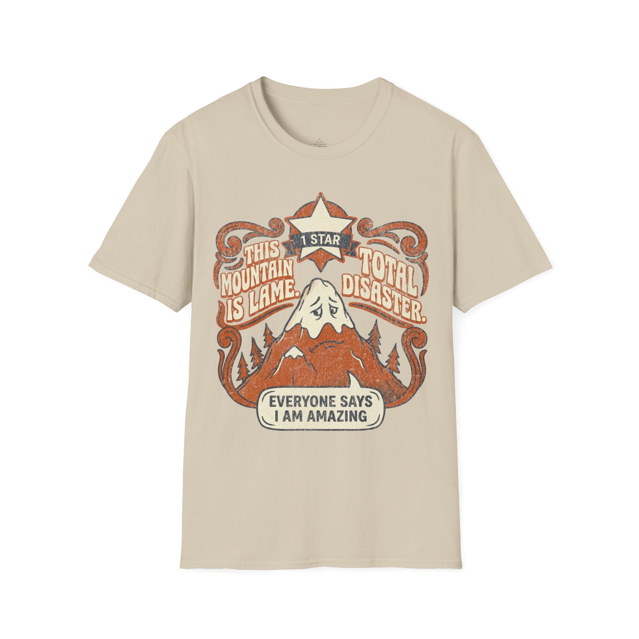 Printify T-Shirt Sand / S Trump Hikes - This Mountain is Lame
