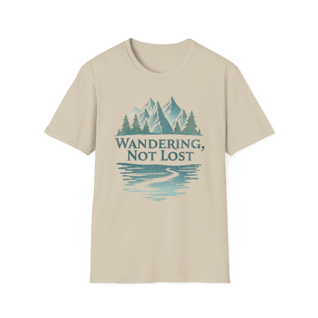 Printify T-Shirt Sand / S Wandering Not Lost